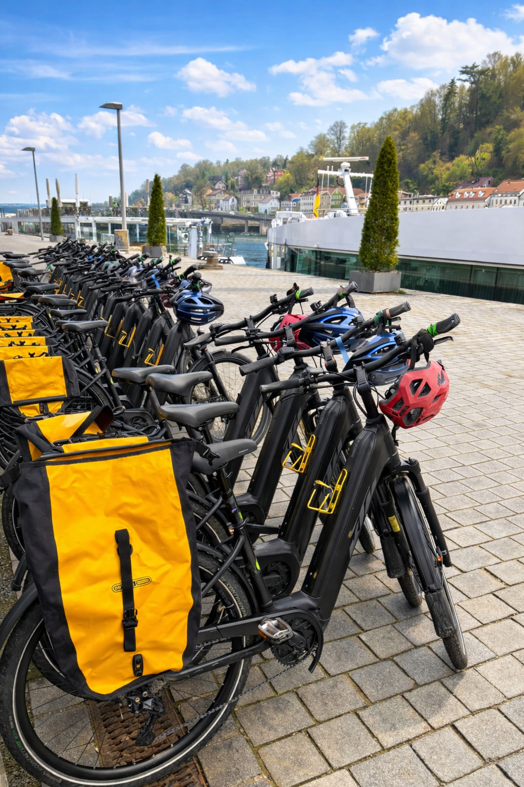 E-Bikes im Passauer Hafen / E-Bikes in Passau harbour